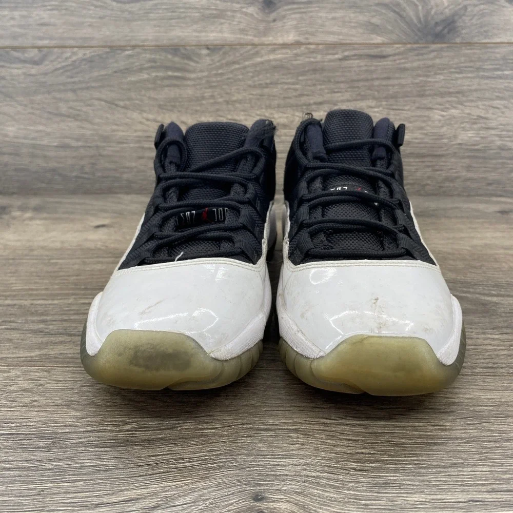 Air‎ Jordan 11 Retro Low TD Toddler Black White Red Basketball Shoes 3.5Y 528896